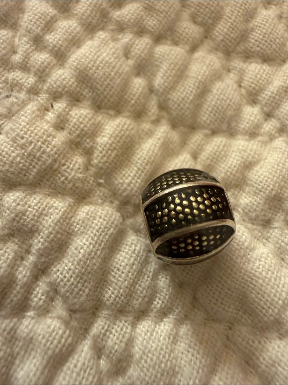 Pandora Silver Basketball Charm with Black Enamel Detailing